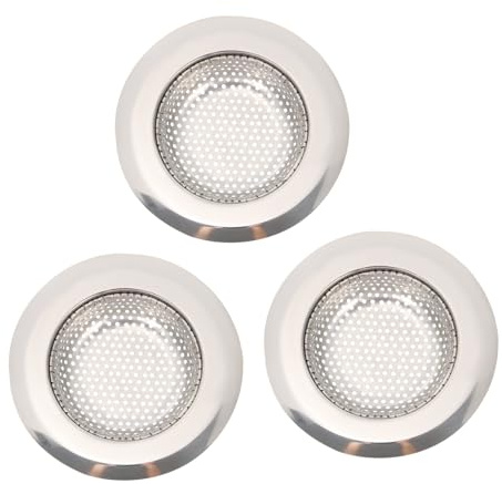 DECOMELODY 3 pièces Filtre Évier Inox Tamis Mailles Fines Anti-obstruction pour Cuisine Salle de Bain Attrape-cheveux Évier et Évacuation