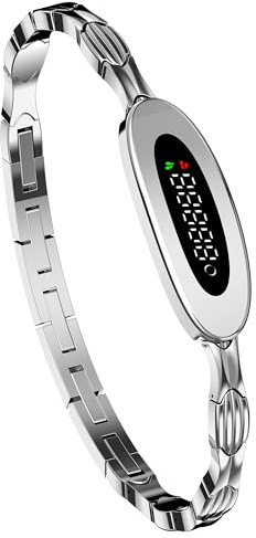 Smart Bracelet for Women Ladies Fitness Wearable Activity Tracker Heart Rate Sleep Monitor Sports Modes Remote Camera Stress Monitor IP68 Waterproof Ultra-Thin Womens Smart Bracelet