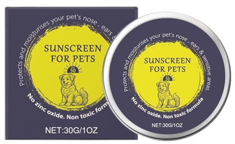 Générique Sonnencreme für Hundenase, Sonnenschutz 30 g für Haustierhaut | beruhigende Pflege der Haut von Hunden und Katzen für Outdoor-Aktivitäten, Wandern, Camping, Reisen