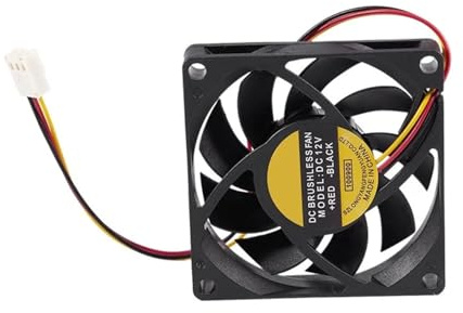 70x70mm 12V 3-Pin PC Computer Case CPU Brushless Cooler Cooling Fan Black