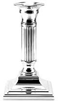 Brillibrum Support pour Bougies à 3 Tailles 15 19 23 cm Argenté - Kerzenleuchter 15cm