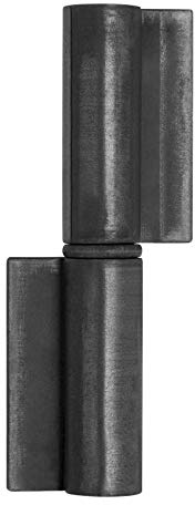 SOTECH 2 x Bisagra de puerta Ø 20 mm con orejeta para soldar 14 mm Altura: 120 mm Herraje de puerta para soldar en bisagra Bisagra de puerta