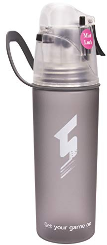 Lightening Sports Water Bottle Drinking Spray, BPA Free Quick Flow Water Opens with One Click with Leak-Proof Cup for Cycling, Fitness, Camping, Hiking, Outdoors