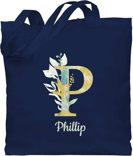 Geschenk mit Namen personalisiert by Shirtracer - Baumwolltasche - Initialen - Namens Geschenk