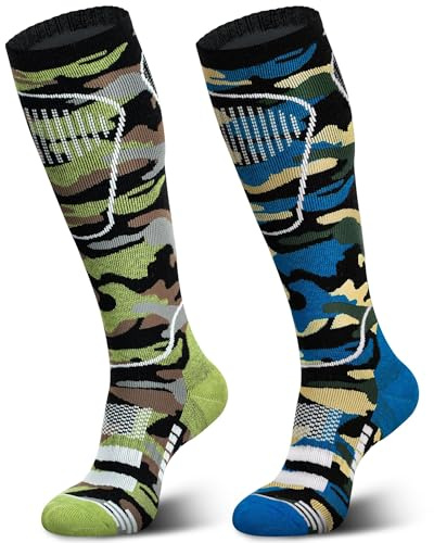 unenow Merino Wool Ski Socks for Snowboarding, Hiking, Cold Weather, Snow