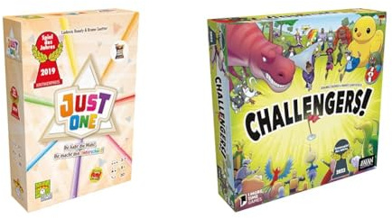 Repos Production Party-Bundle/Just One/Spiel des Jahres 2019/3-7 Spieler/Ab 8+ Jahren / 20+ Minuten + Challengers! / Kennerspiel des Jahres 2023/1-8 Spieler/Ab 8+ Jahren / 45 Minuten/Deutsch