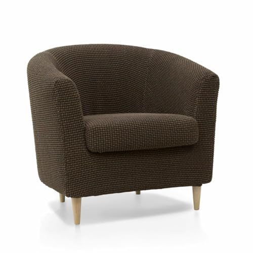 SOFASKINS® Sesselbezug, super elastisch, Sofabezug, atmungsaktiv und langlebig, einfach anzubringen, Maße 60-90 cm, Farbe Ante