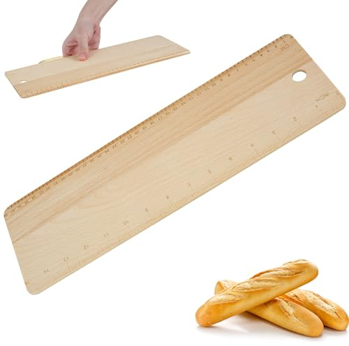 Transfer Peel Beech Bread Flipping Board Hanging Peel 38x12x0.5cm Wood Cookware Bread Making Tools Kitchen Tool Transfer Plate Moving Tray for Pizzas Cookies Pastries