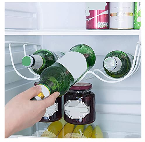 Refrigerator Hanging Wine Rack Bottle Can Rack Universal Kitchen Decor Metal Cans Beer Drink Shelf Fridge Parts & Accessories