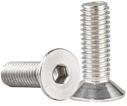 1-10 Stück 304 Edelstahl Flachkopf-Innensechskantschraube Senkkopf-Innensechskantschraube M2-M16, M12x120