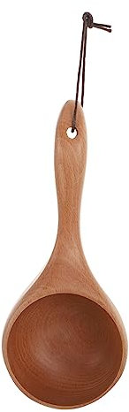 SECFOU Wooden Water Ladle Scoop Ladle for Gutter Dipper Multifunctional Household Spoon Random Style