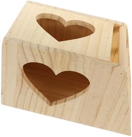 TOBBOMEY Kaninchen Heu Futterstation Aus Holz Mit Stehraufe Für Kaninchenfutterautomat Und Fütterung Rack