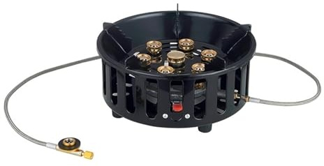 TRDEWR Camping Stove 7 Core Strong Fire Power Camping Stove Portable Tourist Gas Burner Windproof Outdoor Stoves Hiking Barbecue BBQ Cooking Cookware Small And Portable