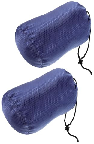 Gatuida Bolsa Organizadora para Ropa de Chaqueta de Plumas, 2 Unidades, Tela Oxford, Cordón Ajustable, Tamaño 19 Cm Diámetro X 32 Cm Alto, Adecuado para Camping, Senderismo y Viajes