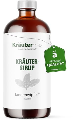 Sciroppo di germogli di abete con succo di piantaggine, sciroppo per la tosse, sciroppo per la tosse liquido, 1 x 200 ml