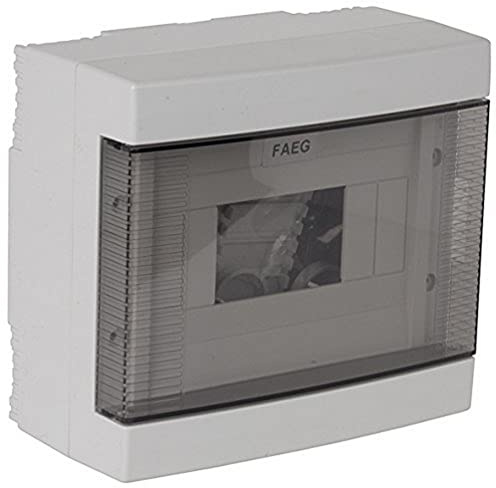 Electraline 60435 Centralino da Parete con Portello, 4 Moduli, Bianco