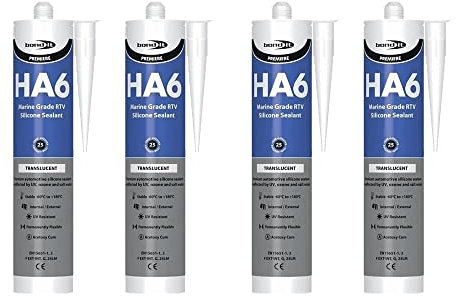4X Bond It Clear HA6 RTV Silicone Sealant Marine Aquarium Safe Water Fish Tank