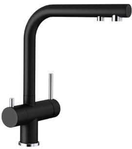 BLANCO Küchenspüle Fontas II - Black Kitchen Sink tap Made od Granite (Silgranit) with a Fixed spout II-526157