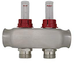 Heizkreisverteiler 2 3 4 5 6 7 8 9 10 11 12 heizkreise mit durchflussmesser durchflussanzeiger fußbodenheizung topmeter für Mehrschichtverbundrohr verteiler (2 heizkreise)