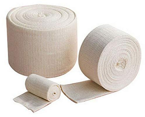 Bande Élastique Tube de Soutien de 10 m x 7.5cm de Gaze Stérile Tubulaire, Bandage Cohésif Respirant pour Enfant & Jeune Adulte, Bande Pour Bras, Genou, Jambe, Pansement, Bandage