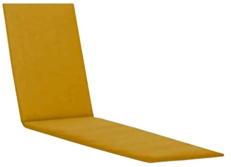 KETTtex EXKLUSIV Auflage Liege Senf I Gartenliege Polster 48x48x4cm I KTH2 Liegenauflage Sunbrella I atmungsaktive Liegeauflage I UV-beständiges Liegekissen I Dessin 2442