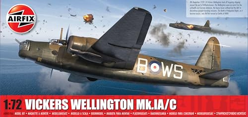 AIRFIX Set Modello, A08019A Vickers Wellington MK.IA/C Kit di Costruzione Modello, Kit Modello Aereo in plastica per Adulti e Bambini 8+, Il Set Include Sprue e Decalcomanie, Modello in Scala 1:72
