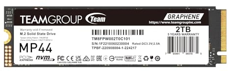 TEAMGROUP SSD Team MP44 M.2 2TB PCIe G4x4 2280