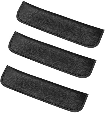 Supvox Therapeutische Stimmgabel 128 Hz Pu Stimmgabelschützer Runde Aufbewahrungstasche Leicht und Tragbar 3 Stück-pack | Schwarz, Leicht und Tragbar, Kreative Form für Zubehör im Tuning Bereich