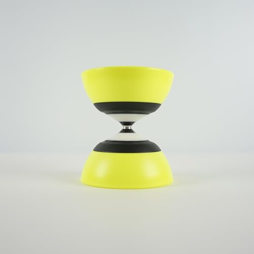 SUNDIA EVO Series - Professional Fixed Axle Diabolo for Special Tricks and Precise Control, High Performance for All Tricks and Levels - Beginners to Pros, Juggling Chinese Yoyo - Yellow