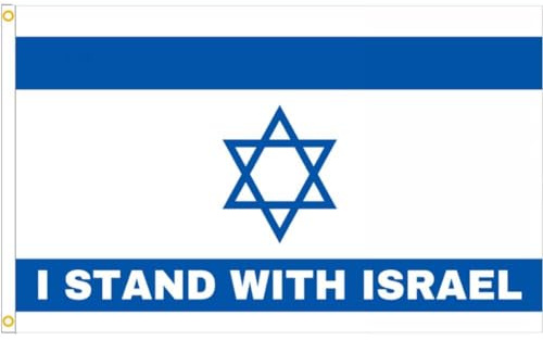 Luxylei Bandera De Israel De 3x5 Pies para Un Poste Banderas Judías Israelíes 90 X 150 Cm Bandera De Banderas Nacionales Israelíes De Colores Vivos Y Resistentes a Decoloración UV con Agujero