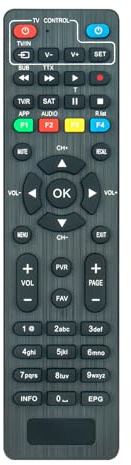 AULCMEET Telecomando Sostituzione Fit for Humax Tivumax LITE HD-3801S2 HD-3601S2 HD-3600S2 HD-3X00S2 HD-3800S2