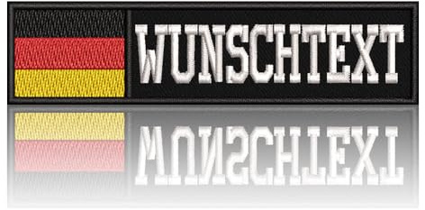 QIMAMADE Benutzerdefinierte militärische Namen Patches personalisierte Stickerei Nummer Tag taktische Abzeichen für Rucksäcke, Jacken, Hund Weste 2 Stück