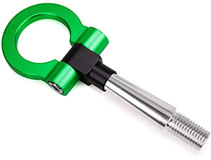 AbschleppöSe,Auto Abschlepphaken 1 STÜCKE Auto Anhänger Tow Hook Sink-On-Frontaluminium Passend Für Mitsubishi Lancer EVO 2008-2011 RS-TH008-4 (Color : Green)