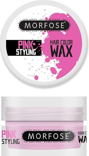 Morfose OSSION Pink Styling Hair Color Wax 100ml – Rosa Haarfärbewachs – Langanhaltende Farbe und starker Halt - für jeden Style