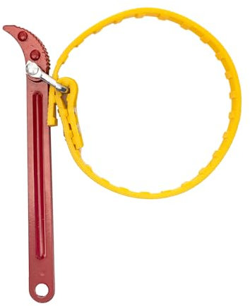 Sgehai 1 Pezzi chiave a nastro,8 pollici chiave a cinghia in gomma,chiave per filtro acqua,chiave per filtro olio,chiave inglese per l'apertura di filtri e tubi