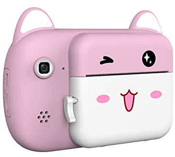 AUBEST Video Camera Camcorder Children Camera Instant Print Camcorder Digital Film Cameras For Kid Cute Photo Printer Mini Video Recorder Birthday Gift(No TF Card)
