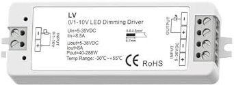 Dimmer Driver dimmerabile a bassa tensione 1-10V Dimmer 0-10V con telecomando Dimmer touch dimmerabile da pannello a parete T18(LV Driver Only)