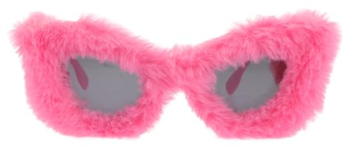 SHERCHPRY Kreative Brille Hässliche Sonnenbrille Party Sonnenbrille Neuartige Brille Lustige Plüsch Sonnenbrille Partygläser, Foto -Requisiten