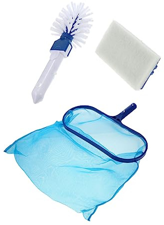 KITANDOVE Kit De Limpieza De Piscinas Red De Malla Cepillo De Espumadera y Limpiador Manual Herramienta Adecuado para Bañeras De Hidromasaje y Acuáticos De 5 Secciones y Material Duradero