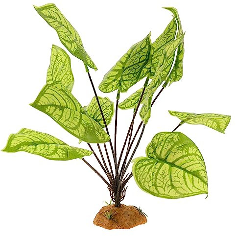 HAPINARY Künstliche Pflanze Für Reptilien-terrarien Simulationspflanze Mit Feiner Verarbeitung Sicheres Material Für Amphibien Und Reptilien Natürlich Aussehendes Pflanzenblatt Für Aquarien