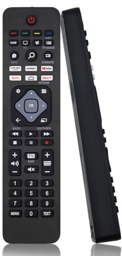 Telecomando Sostitutivo per Philips tv | Telecomando Universale per Smart TV Compatibile con Philips(LED/LCD/4K UHD)/Android/Google tv – Facile da Usare, 24 Mesi di Garanzia