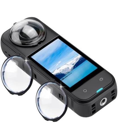 Flymile X5 Premium Objektivschutz linsenschutz für Insta360 X5, hohe Transparenz, gehärtetes Glas, Objektivschutz für Insta 360 X5, Schutzkamera, kratzfestes Zubehör