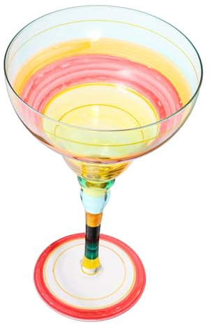 TOPPERFUN Copa de Vino Pintada para Cócteles Copa de Margarita Decorativa Cristal para Fiestas Bodas 1