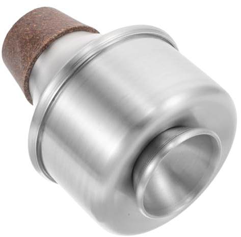 Toyvian Leichter Aluminium Trompeten Dämpfer für Anfänger Gerader Übungsdämpfer Robustes Metall Tragbar für Erwachsene Geräuscharmes Trompetenzubehör Einfach zu Montieren