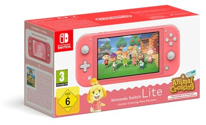 Nintendo Consola Switch Lite Coral + Animal Crossing: New Horizons