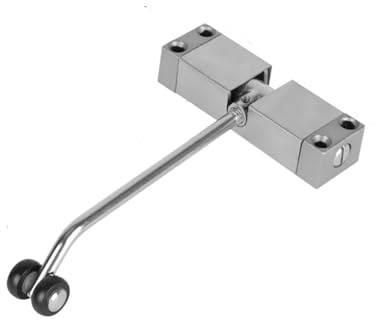 Cierrapuertas automático, Herrajes For Puertas De Muebles, Cierrapuertas Automático Con Resorte, Dispositivo De Cierre De Puerta Ajustable, Seguridad(Silver)
