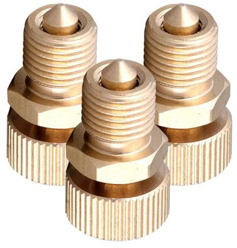 FOMIYES Lot De 3 Soupapes De Purge En Cuivre Pour Compresseur Haute Pression 30mpa, Vis De Décharge Sécurisée, Accessoires Pour Pompes Pneumatiques Industrielles, Résistance Thermique Et Pression