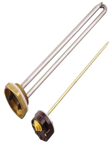 48 V Mit Thermostat, Rohrförmiges Gleichstrom-Heizelement Aus Edelstahl SUS304, 250 W/1000 W, DN32, Tauchsieder For Wasser(Set-1,250W)