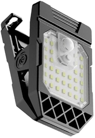 Outdoor Solar Light | Nighttime Lamp with Motion Sensor,Motion Sensing Solar Light Clamp-On | for Yard Backyard Porch Balcony Street Road Basketball Court Parking Lot