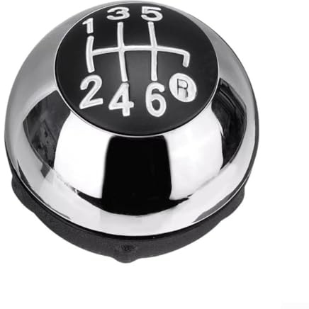 Manueller 6-Gang-Schaltknauf, passend für Fiat 500 2012–2018, ergonomischer Ersatz aus Metall und Kunststoff, OEM 5534404